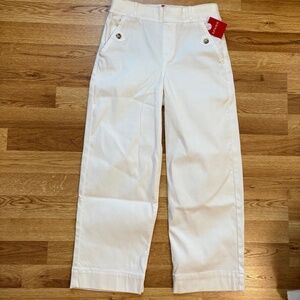 SPANX Stretch Twill Cropped Wide Leg Petite Pant